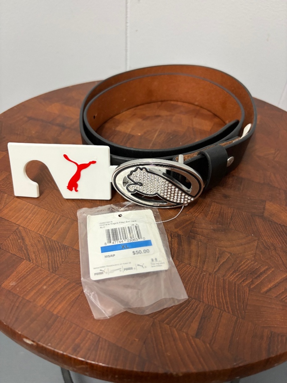 Puma Women's Regent fitted Belt Black Size XL
